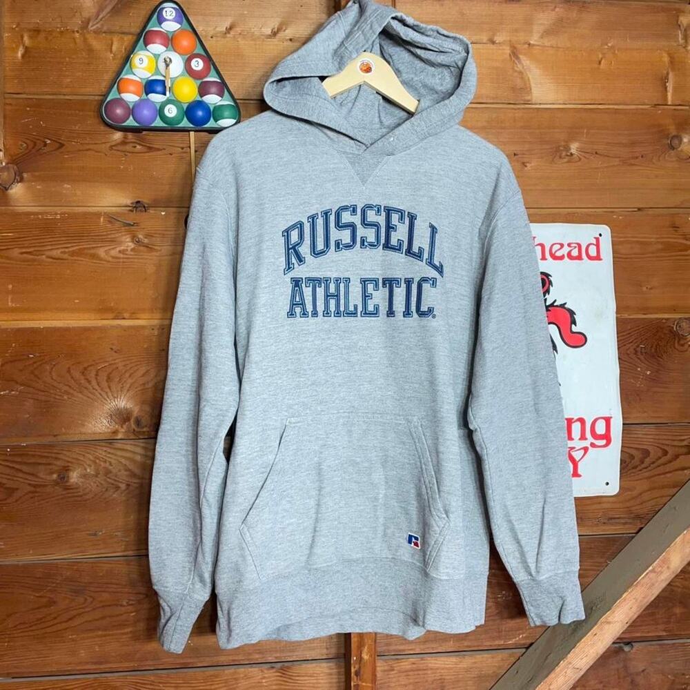 Y2k grey russell athletic hoodie